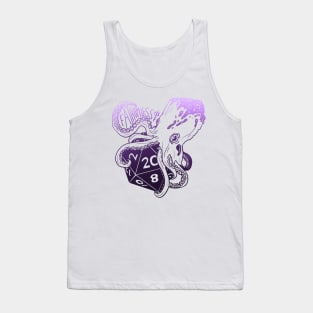 Fathomless D20: dnd 5e warlock dice Purple Text Tank Top